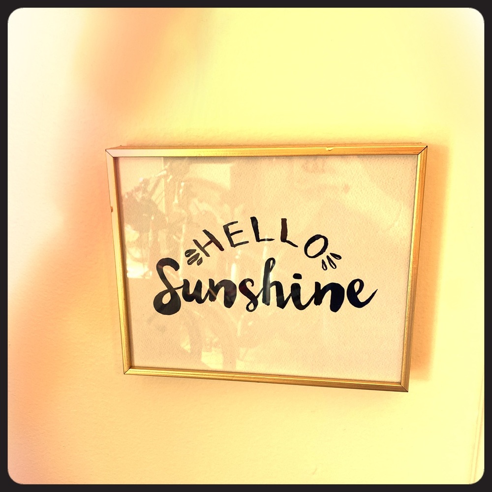 Hello Sunshine Gold frame
